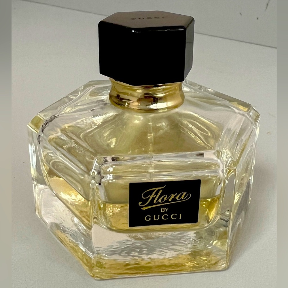 Flora by GUCCI Eau De Toilette Spray 50 ml. 65% full.